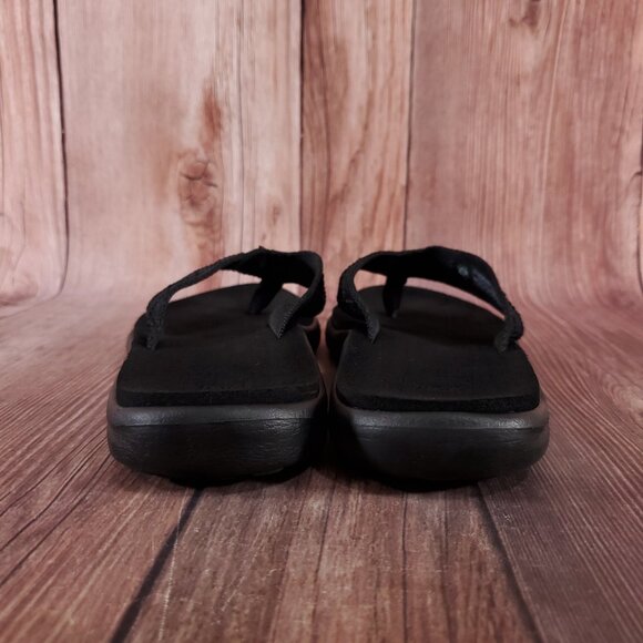 Teva Voya Womens Size 8 Black Foam Thong Flip Flops Sandals Beach 1019040 - Picture 12 of 15